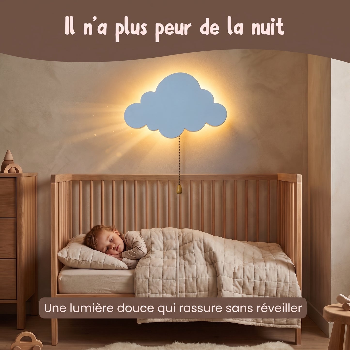 Nino Nuage™– Veilleuse Murale LED