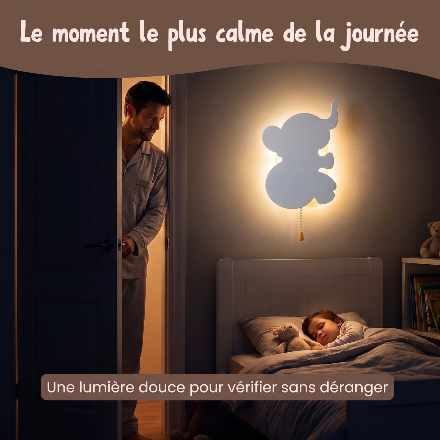 Nino Éléphant™XL – Veilleuse Murale LED