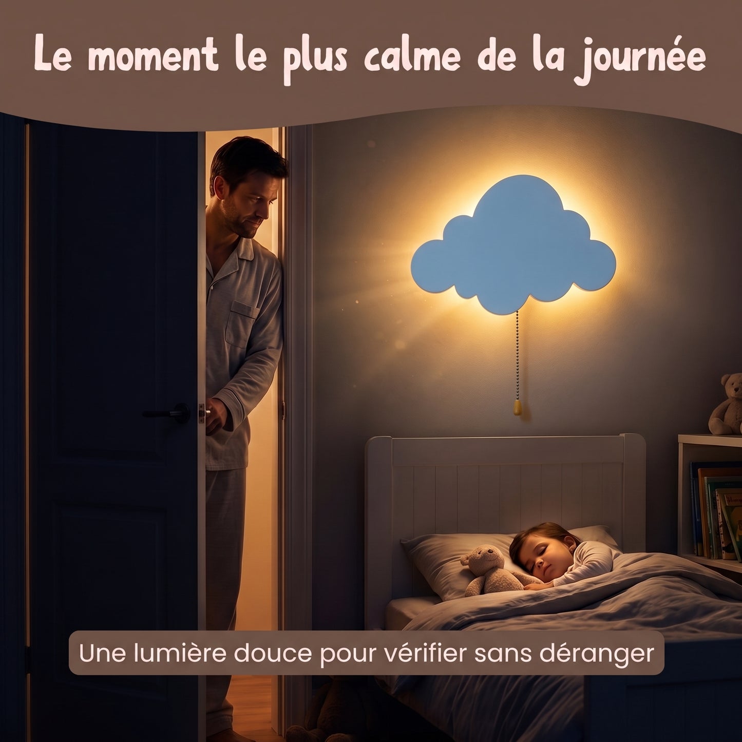 Nino Nuage™– Veilleuse Murale LED