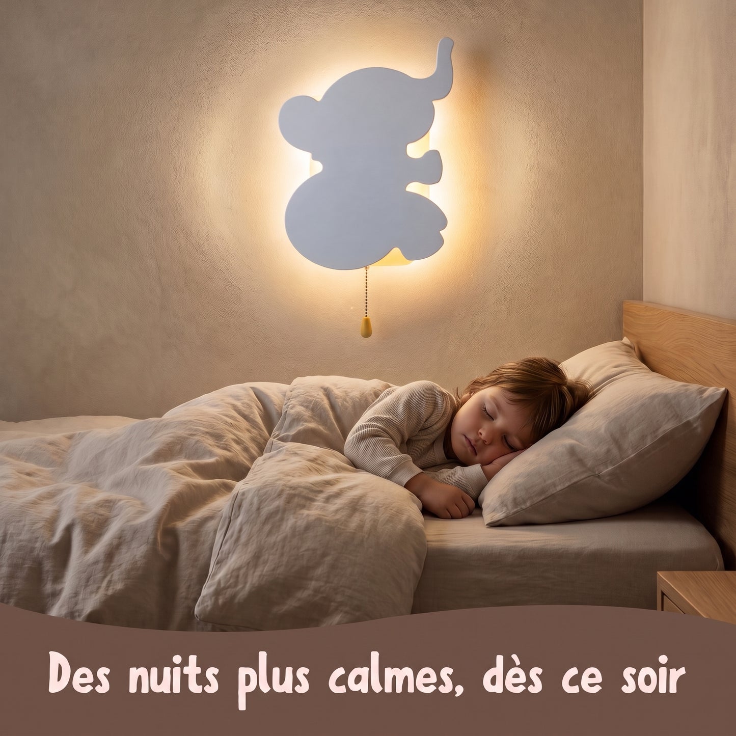 Nino Éléphant™XL – Veilleuse Murale LED